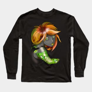 Dark elf girl with ginger hair Long Sleeve T-Shirt